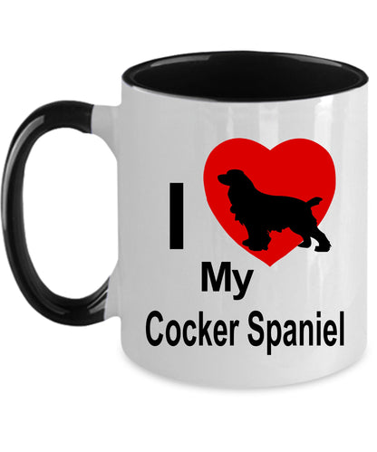 Cocker Spaniel Dog Lover Custom Ceramic Coffee Mug - Mallard Moon Gift Shop
