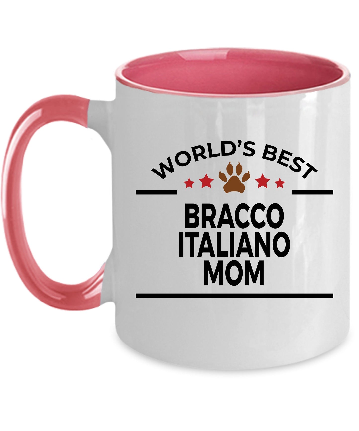 Bracco Italiano World's Best Dog Mom Custom Ceramic Mug - Mallard Moon Gift Shop