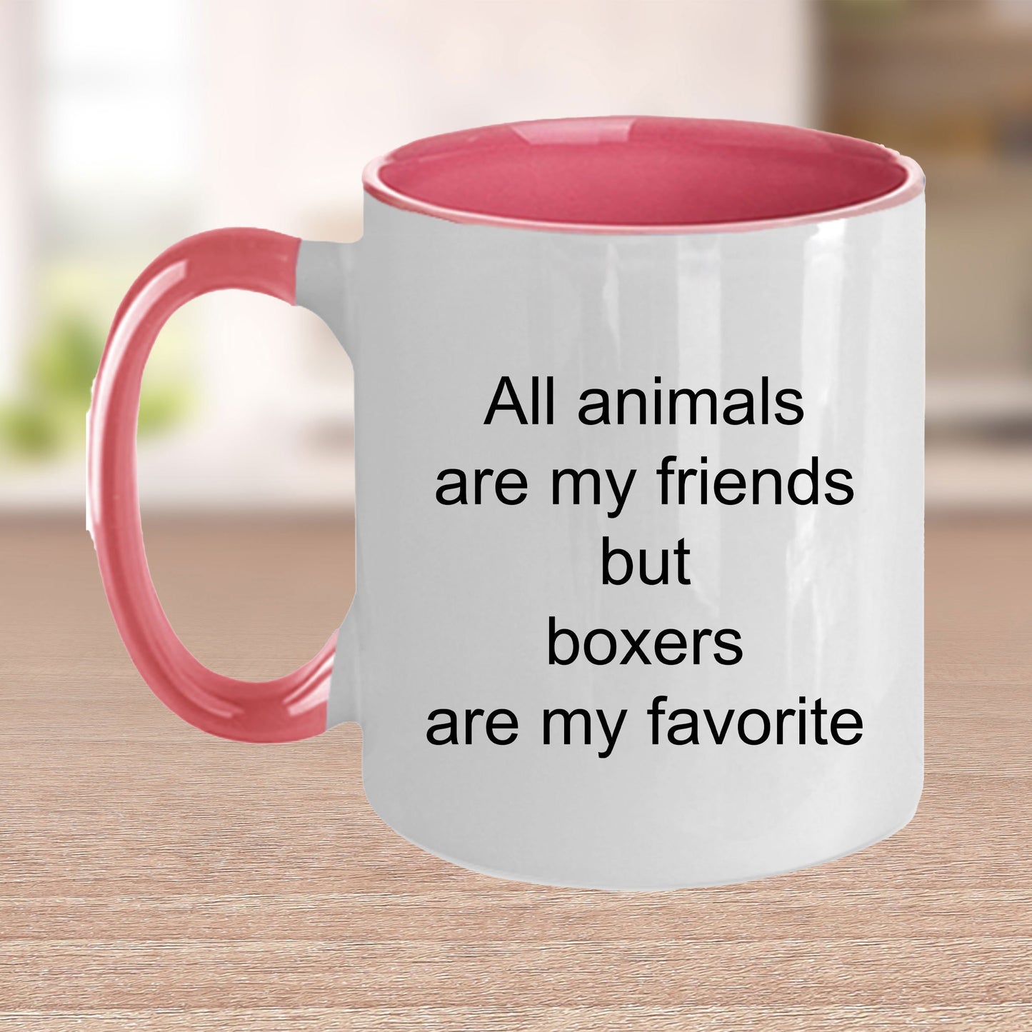 Boxer dog lover gift - all animals are my friends but boxers are my favorite - Mallard Moon Gift Shop