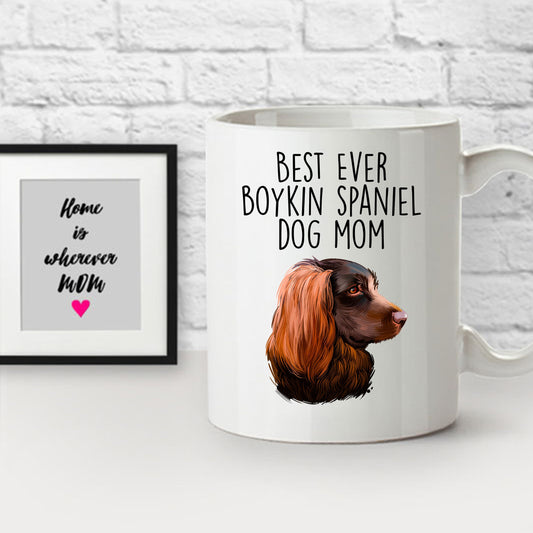 Boykin Spaniel Best Dog Mom Custom Ceramic Coffee Mug Birthday Father's Day - Mallard Moon Gift Shop