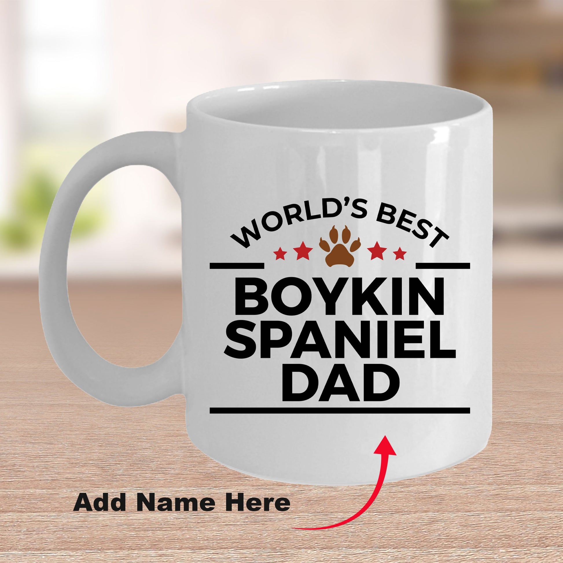 Boykin Spaniel World's Best Dog Dad Custom Ceramic Coffee Mug Father's Day Birthday - Mallard Moon Gift Shop