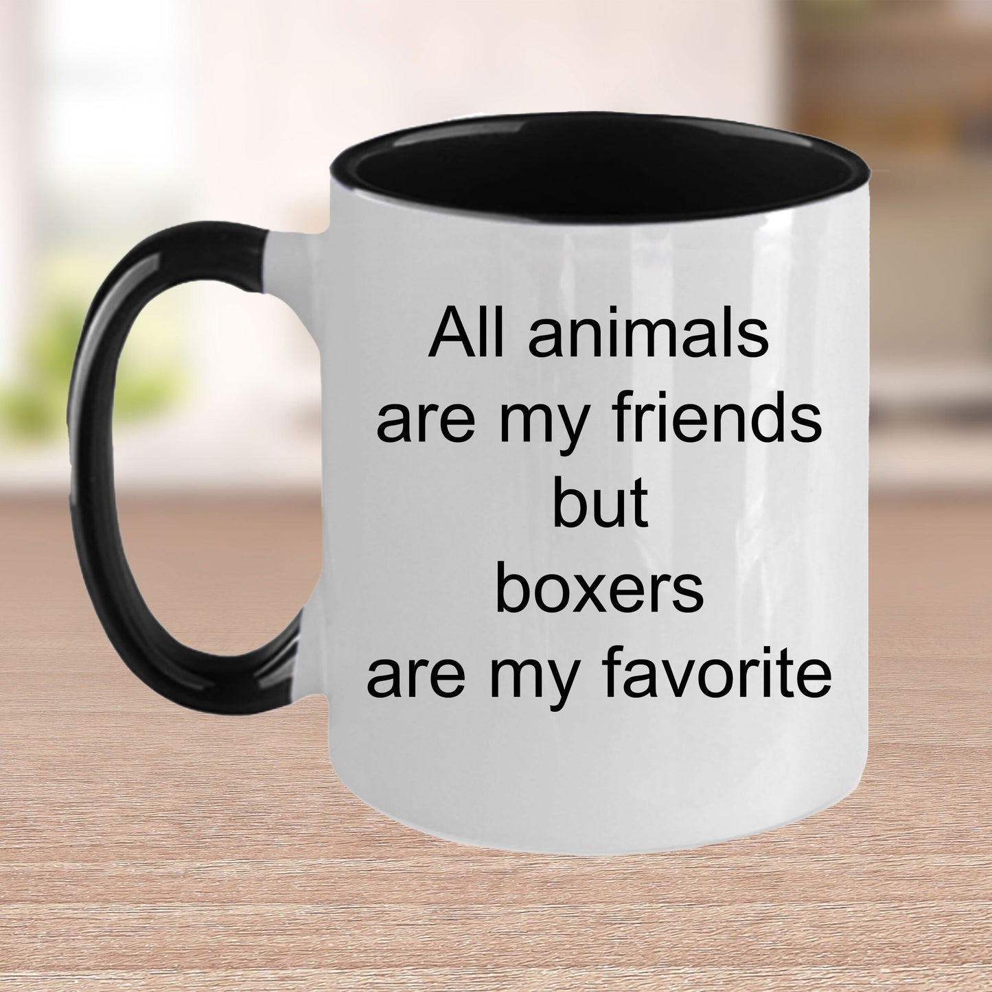 Boxer dog lover gift - all animals are my friends but boxers are my favorite - Mallard Moon Gift Shop
