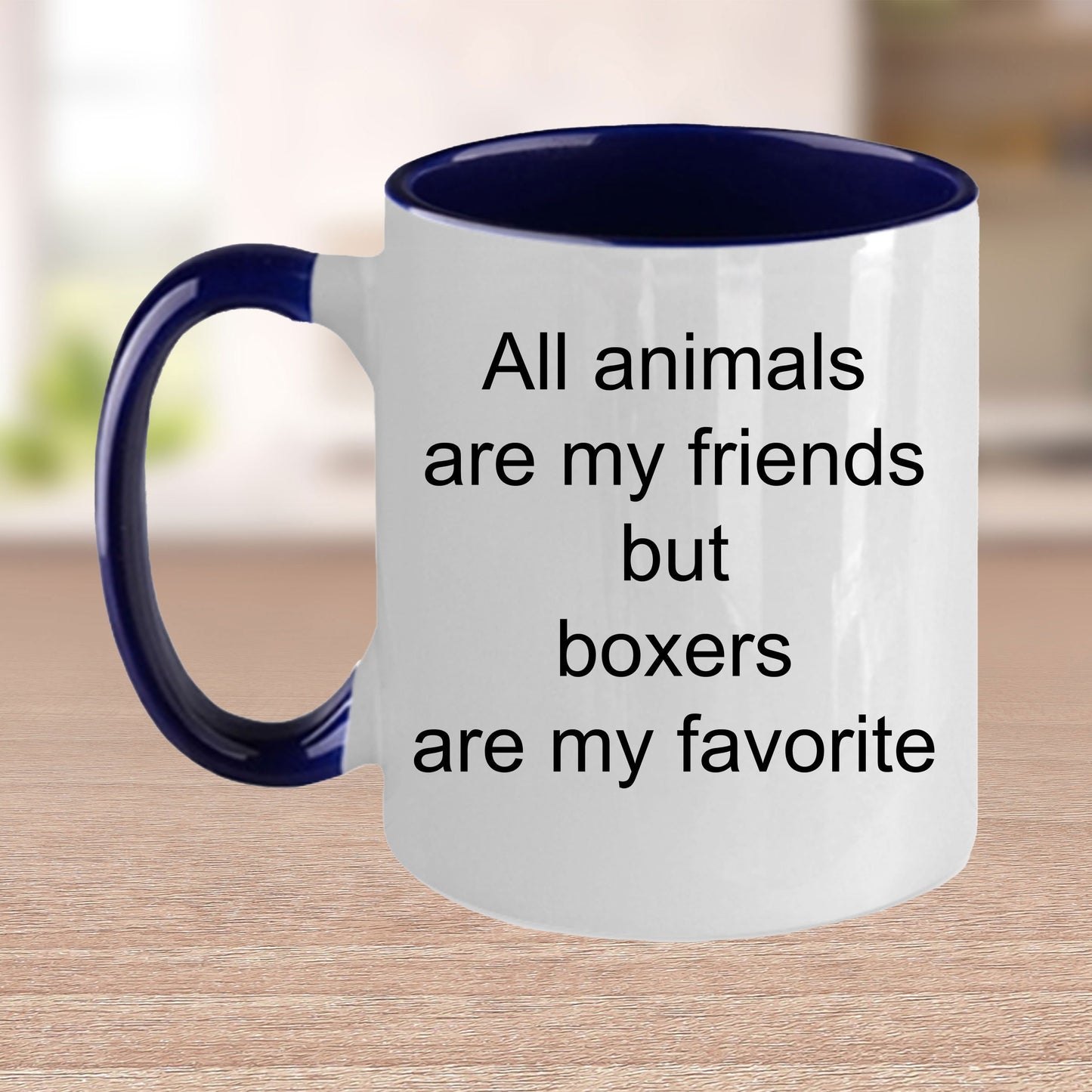 Boxer dog lover gift - all animals are my friends but boxers are my favorite - Mallard Moon Gift Shop