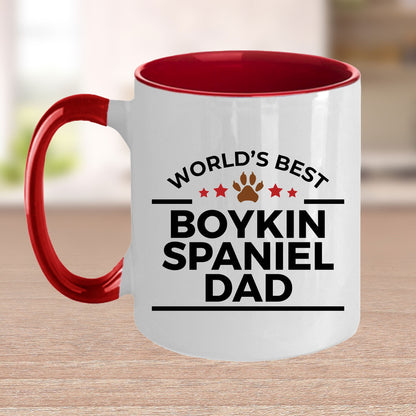 Boykin Spaniel World's Best Dog Dad Custom Ceramic Coffee Mug Father's Day Birthday - Mallard Moon Gift Shop