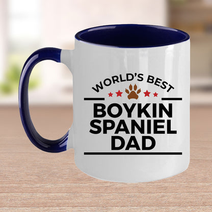Boykin Spaniel World's Best Dog Dad Custom Ceramic Coffee Mug Father's Day Birthday - Mallard Moon Gift Shop