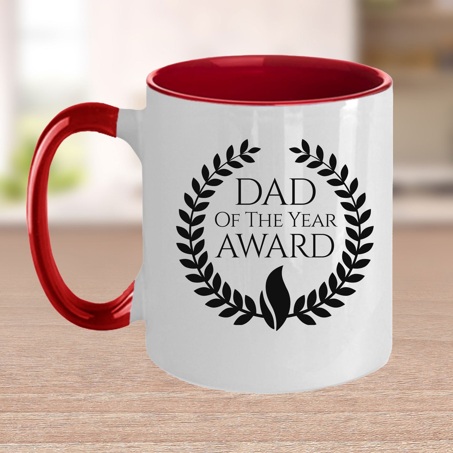 Dad of the Year Award Custom Ceramic Coffee mug Birthday Father's Day - Mallard Moon Gift Shop