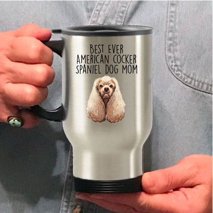 American Cocker Spaniel Best Dog Mom Ever Custom Ceramic Coffee Mug White Two-tone Birthday Mother's Day Gift for Women - Mallard Moon Gift Shop