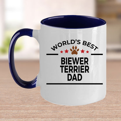 Biewer Terrier Dog Dad Mug Custom White Two-tone - Mallard Moon Gift Shop