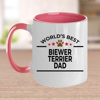 Biewer Terrier Dog Dad Mug Custom White Two-tone - Mallard Moon Gift Shop