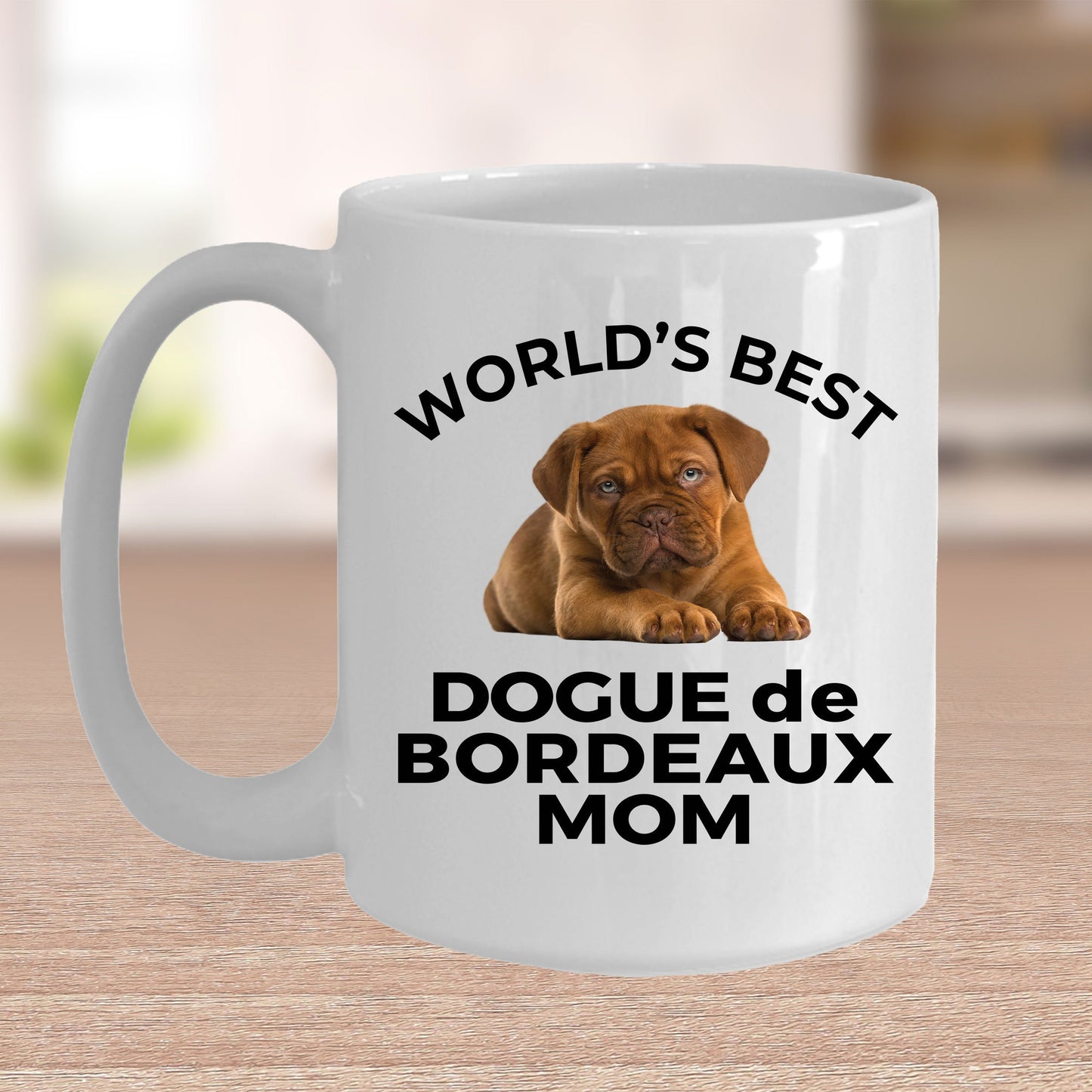 Dogue de Bordeaux Puppy Dog Mom Coffee Mug - Mallard Moon Gift Shop