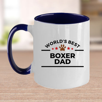 Boxer Dog Dad Ceramic Coffee Mug - Mallard Moon Gift Shop
