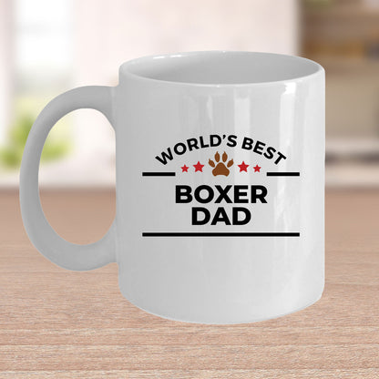 Boxer Dog Dad Ceramic Coffee Mug - Mallard Moon Gift Shop