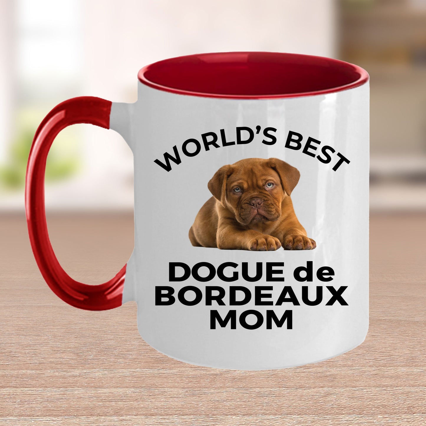 Dogue de Bordeaux Puppy Dog Mom Coffee Mug - Mallard Moon Gift Shop