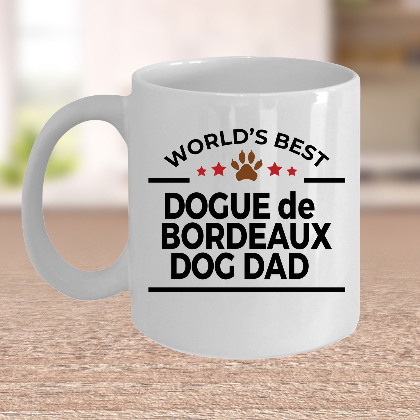 Dogue de Bordeaux Dog Dad Ceramic Coffee Mug - Mallard Moon Gift Shop