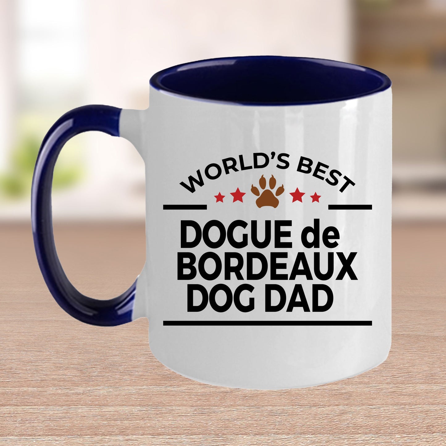 Dogue de Bordeaux Dog Dad Ceramic Coffee Mug - Mallard Moon Gift Shop