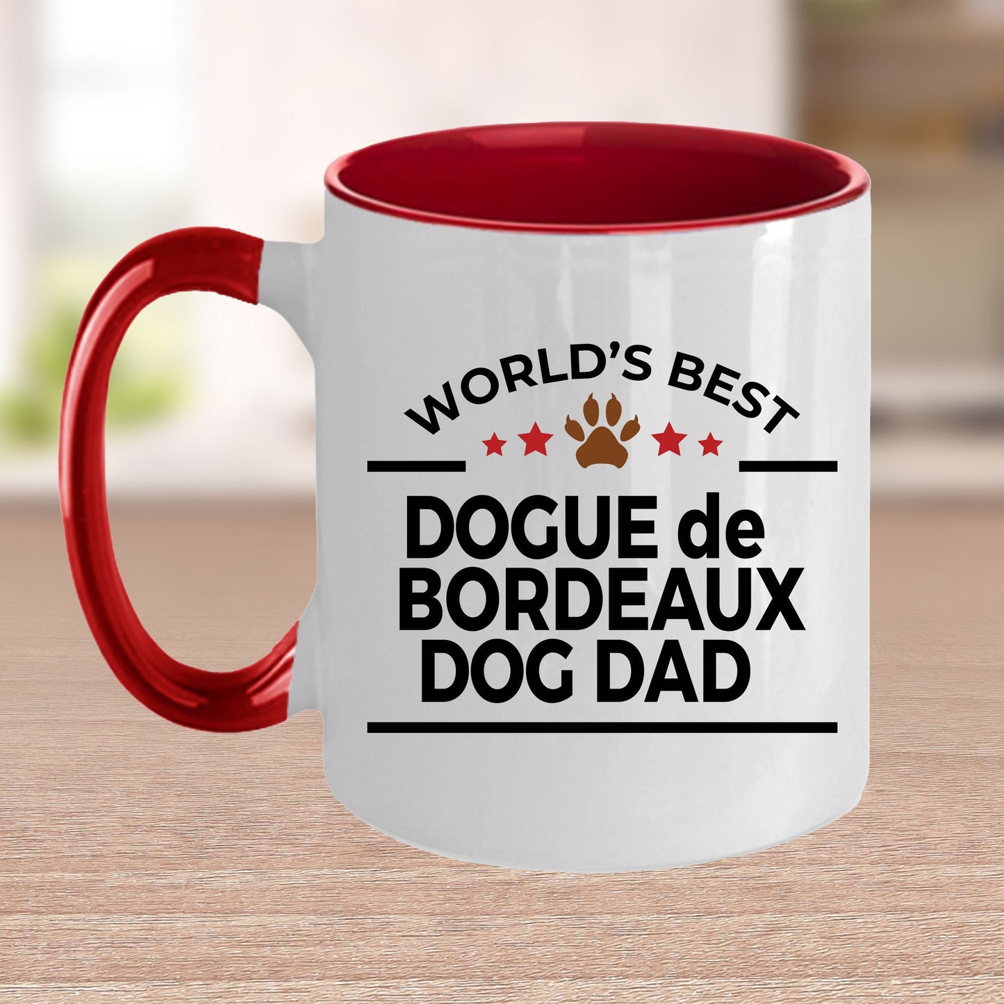 Dogue de Bordeaux Dog Dad Ceramic Coffee Mug - Mallard Moon Gift Shop