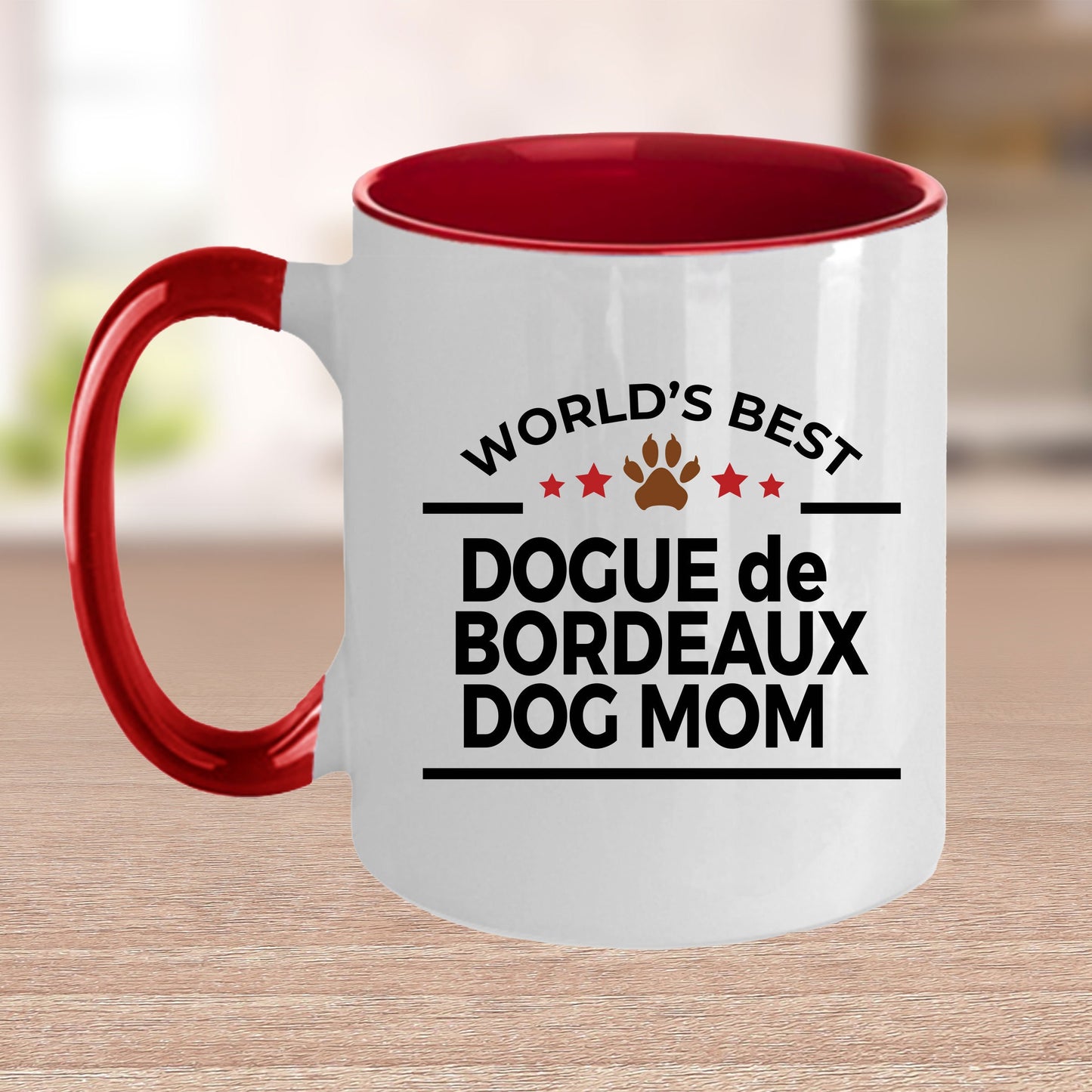 Dogue de Bordeaux Dog Mom Ceramic Coffee Mug - Mallard Moon Gift Shop