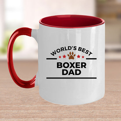 Boxer Dog Dad Ceramic Coffee Mug - Mallard Moon Gift Shop