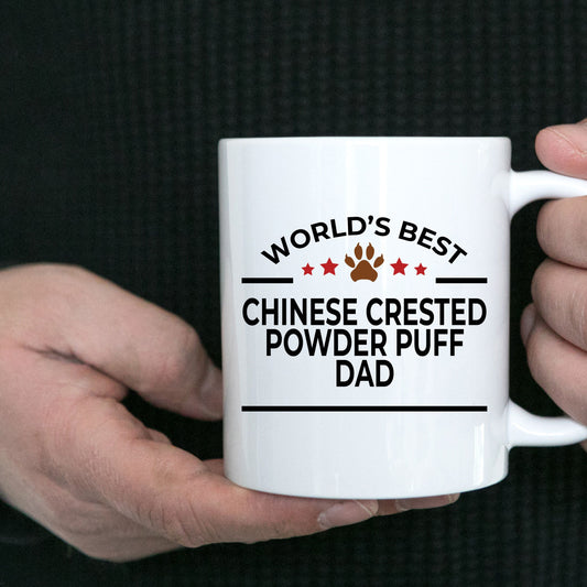 Chinese Crested Powder Puff Dog Dad Ceramic Coffee Mug - Mallard Moon Gift Shop