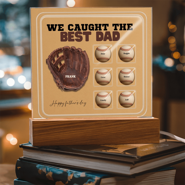 Best Dad Baseball Plaque - Mallard Moon Gift Shop