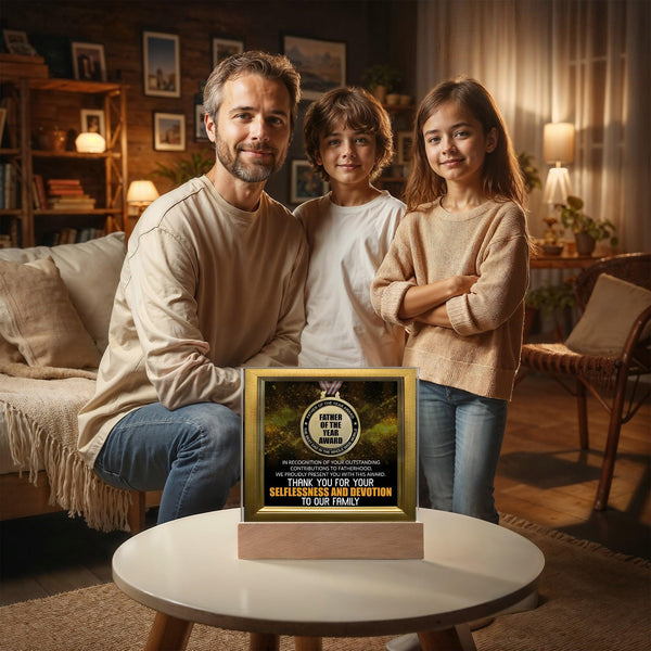 Best Dad Ever LED Plaque