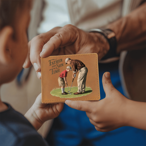 Father-Son Golf Memory Wallet