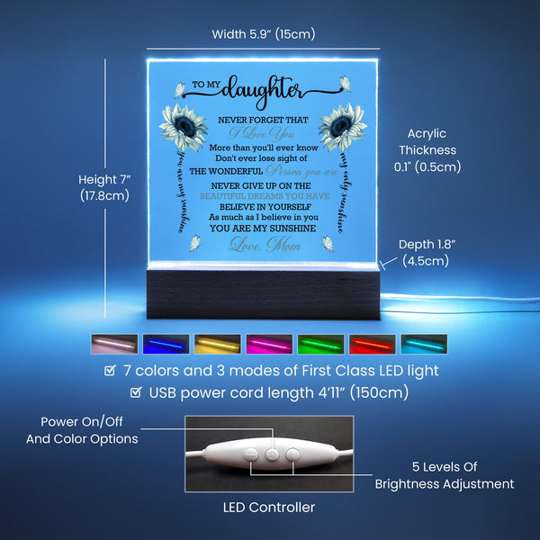 Sunflower Love Plaque Light - Mallard Moon Gift Shop