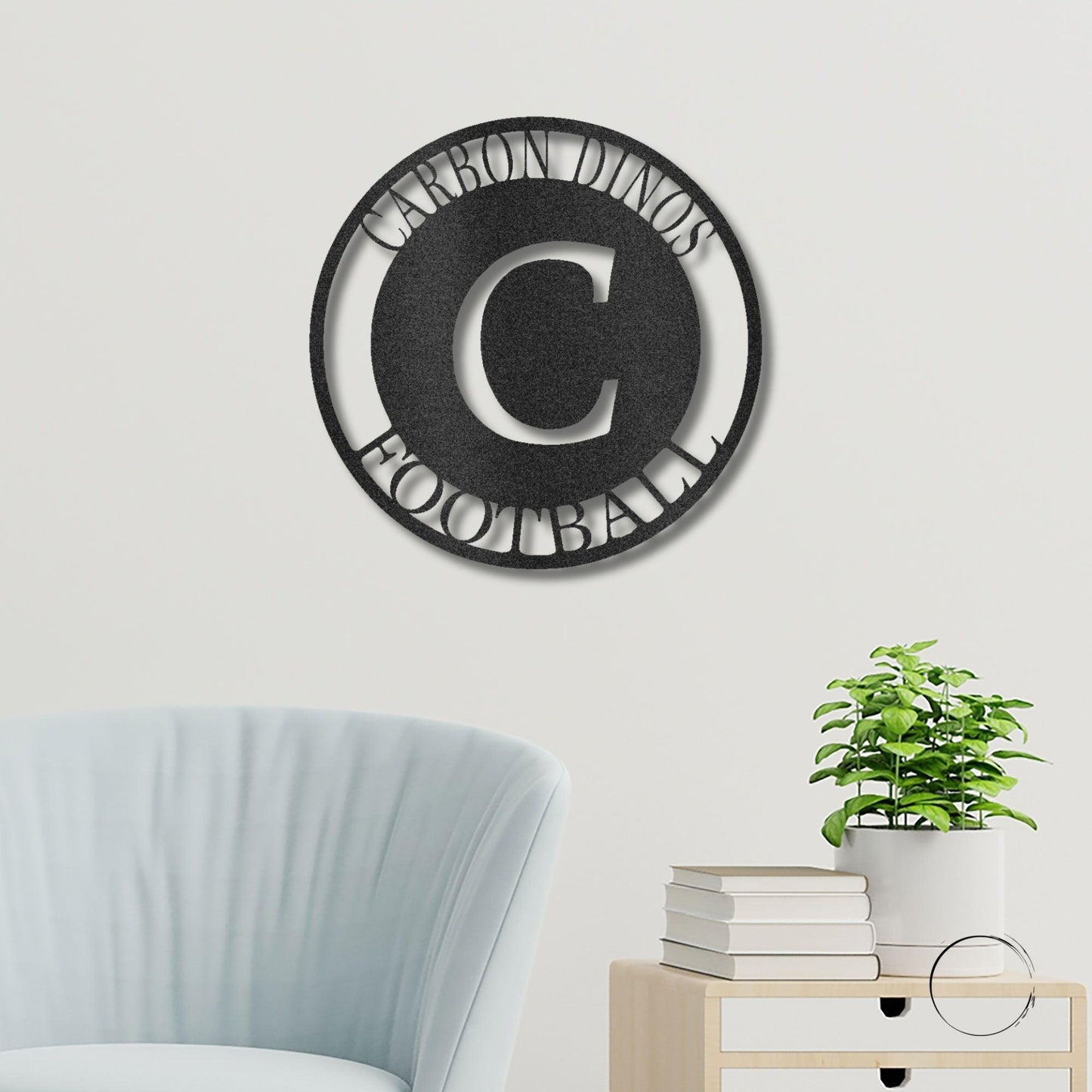 Initial Family Name Personalized Indoor Outdoor Steel Wall Sign Art - Mallard Moon Gift Shop