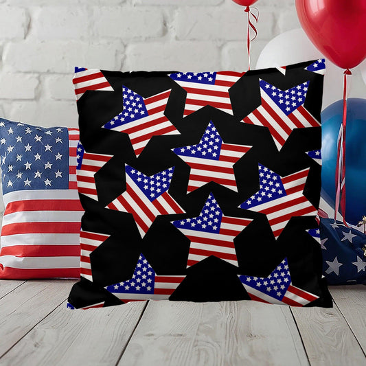 America Stars Patriotic Indoor-Outdoor Pillow - Mallard Moon Gift Shop