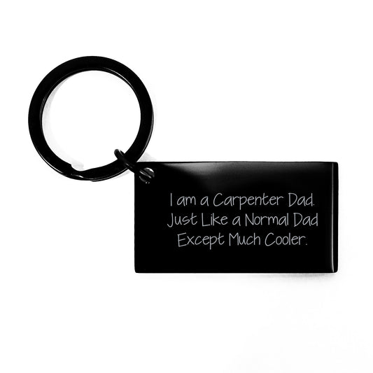 Carpenter Dad Gifts from Men, Funny Keychain for Graduation Unique Gifts for Carpenter - Image 1