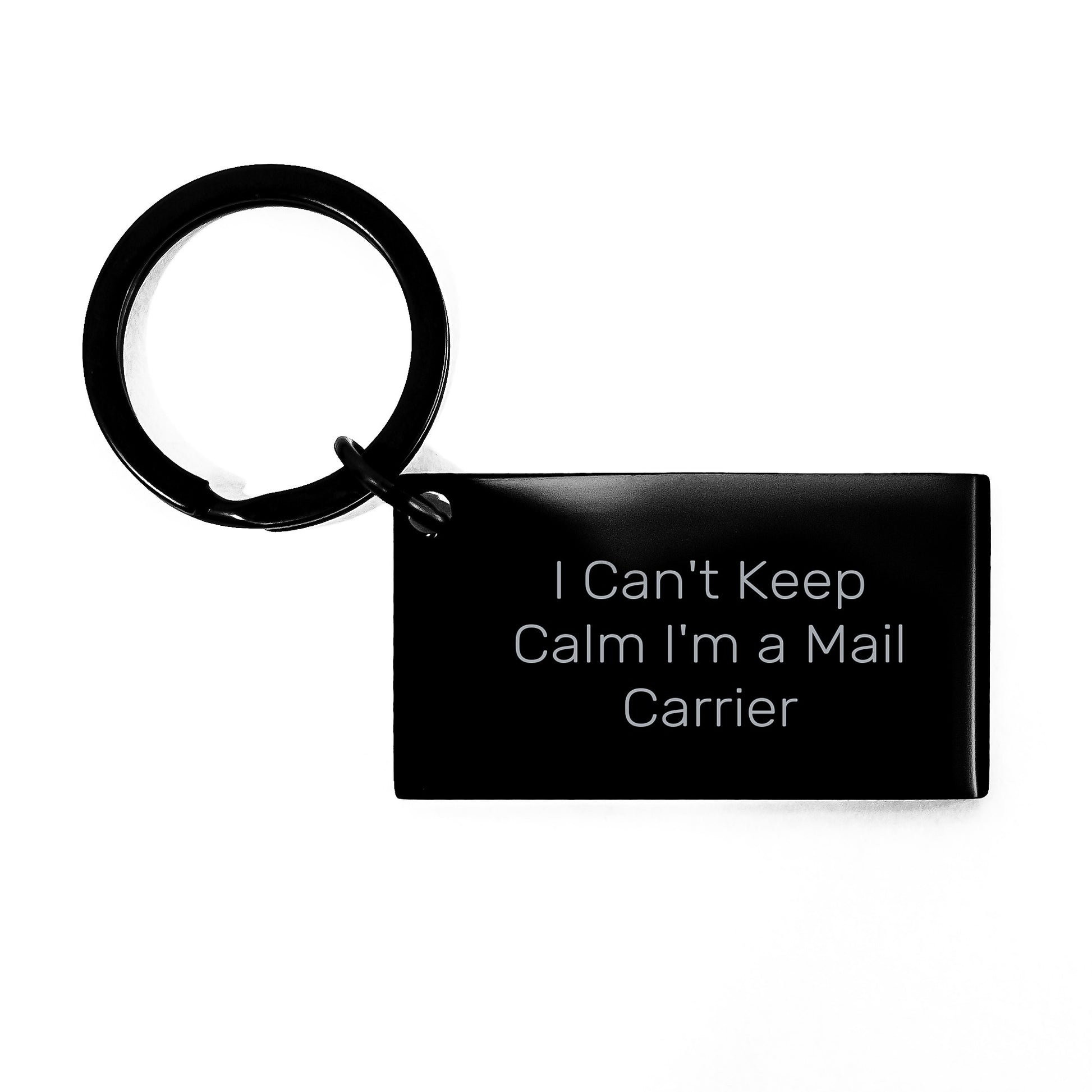 Funny Mail Carrier Gifts from Men to Friends - 'I Can't Keep Calm I'm A Mail Carrier' Keychain for Birthday Unique Gifts - Image 1