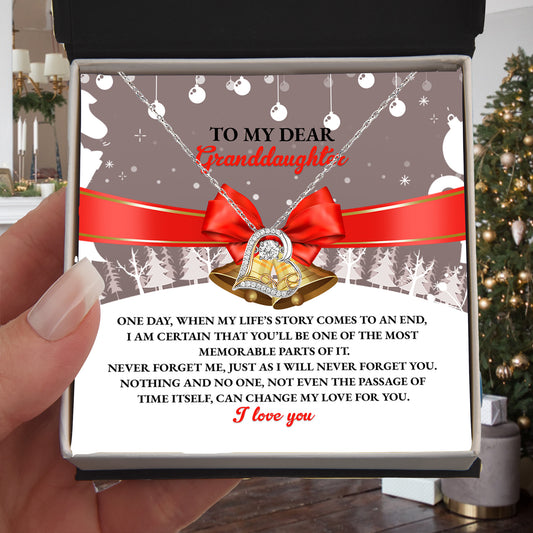 Gift for Granddaughter - Most Memorable Parts of my Life's Story - Love Dancing Heart Pendant Necklace - Mallard Moon