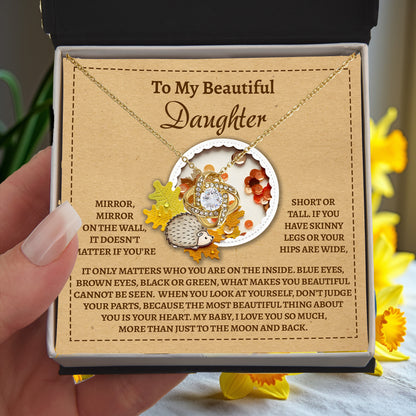 Gift for Daughter - On The Wall - Love Knot Pendant Necklace - Mallard Moon