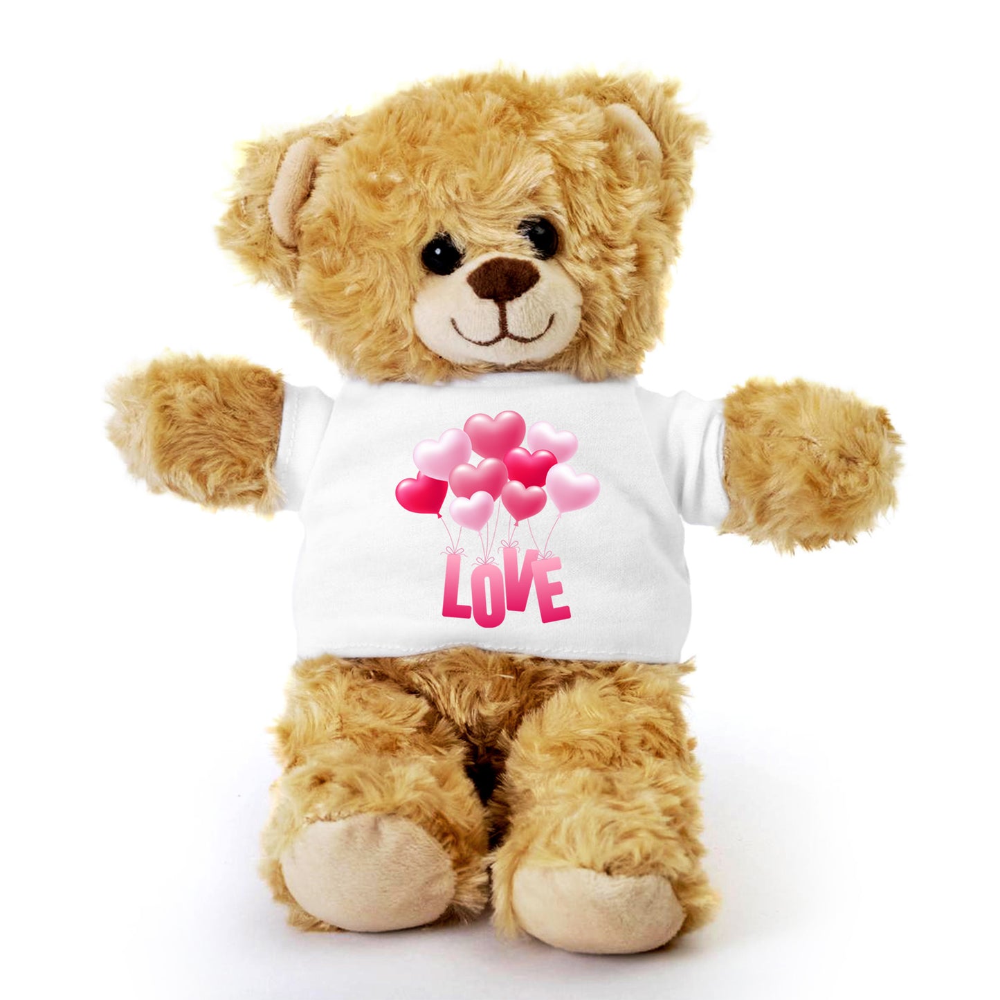 Love is in the Air - Plush Lamb, Panda, or Teddy Bear with Tee Shirt - Mallard Moon Gift Shop