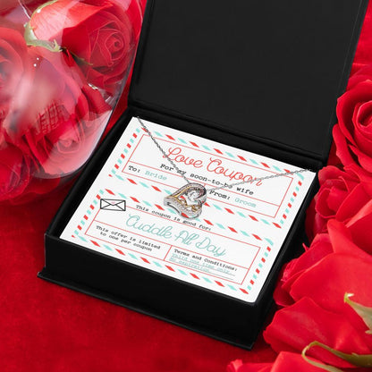 Wife Wedding Day Gift - Love Coupon - Love Heart Pendant Necklace - Mallard Moon Gift Shop