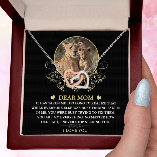 Gift for Mom You are My Everything Interlocking Hearts Necklace - Mallard Moon Gift Shop