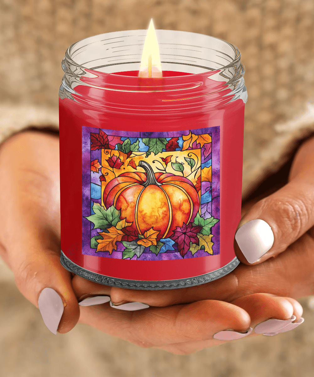 Fall Pumpkin Soy Container Jar Candle Home Decor - Mallard Moon Gift Shop