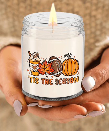 Smells Like Football, Fall and Pumpkin Spice Scented Soy Candles - Mallard Moon Gift Shop