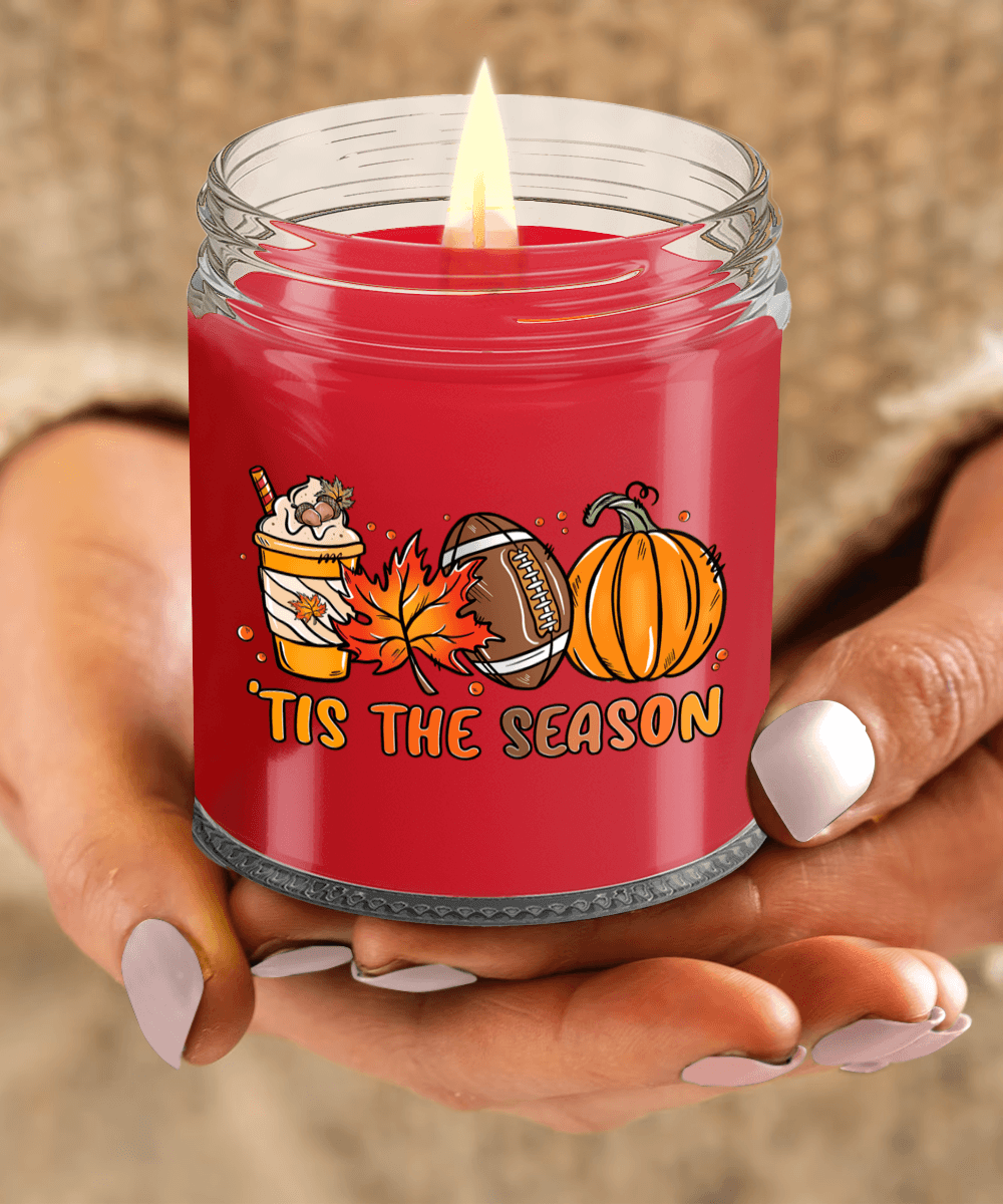 Smells Like Football, Fall and Pumpkin Spice Scented Soy Candles - Mallard Moon Gift Shop