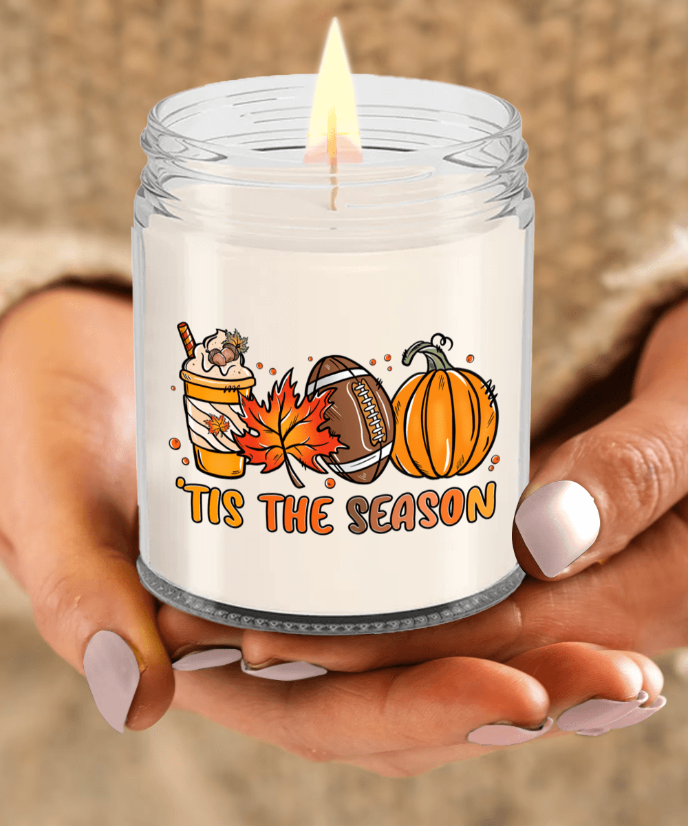 Smells Like Football, Fall and Pumpkin Spice Scented Soy Candles - Mallard Moon Gift Shop