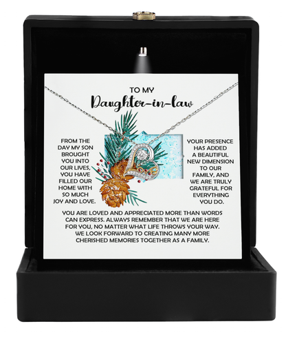 Gift for Daughter-in-Law - Here For You - Love Dancing Heart Pendant Necklace - Mallard Moon Gift Shop