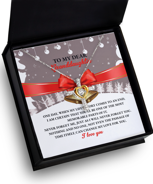 Granddaughter Gift - Memorable Parts Daughter - Dancing Cross Pendant Necklace - Mallard Moon Gift Shop