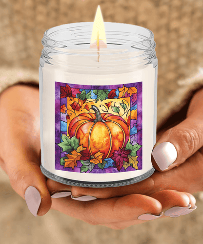 Fall Pumpkin Soy Container Jar Candle Home Decor - Mallard Moon Gift Shop