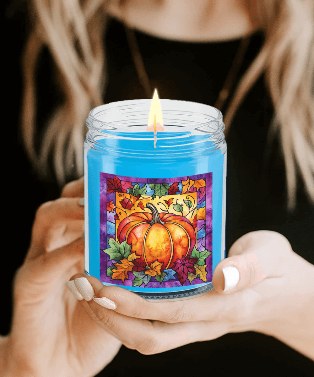 Fall Pumpkin Soy Container Jar Candle Home Decor - Mallard Moon Gift Shop