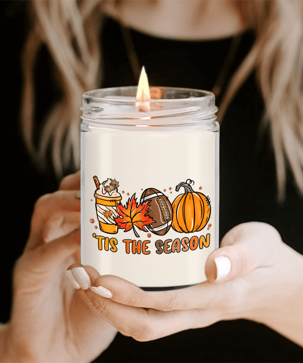 Smells Like Football, Fall and Pumpkin Spice Scented Soy Candles - Mallard Moon Gift Shop