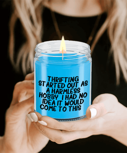Thrifting Delight, Gifts for Friends, Thrifting Enthusiasts, Birthday, Holidays, Special Occasions, Quote Inspired Scented Soy Candle - Mallard Moon Gift Shop