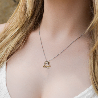 Gift for Granddaughter - As You Are - Love Dancing Heart Pendant Necklace - Mallard Moon Gift Shop