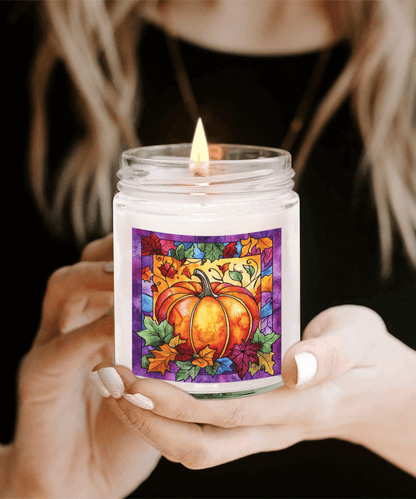 Fall Pumpkin Soy Container Jar Candle Home Decor - Mallard Moon Gift Shop