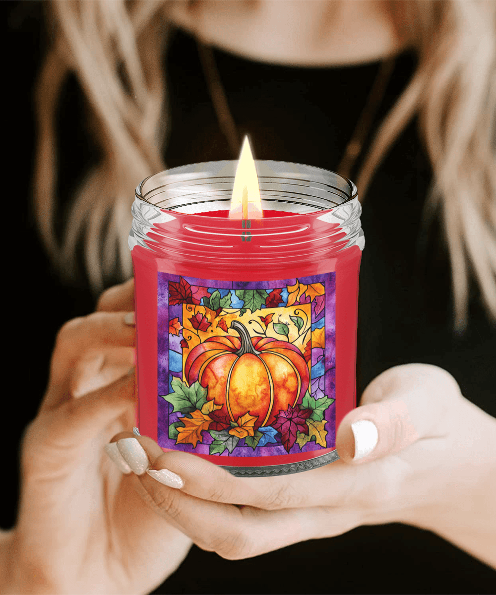 Fall Pumpkin Soy Container Jar Candle Home Decor - Mallard Moon Gift Shop