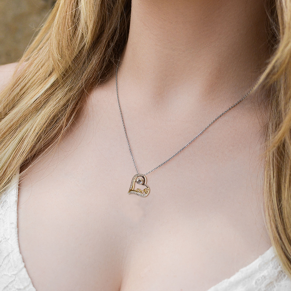 Daughter Halloween Inspired - Put Your Hat On and Don't Hide Your Magic Love Dancing Heart Necklace - Mallard Moon Gift Shop